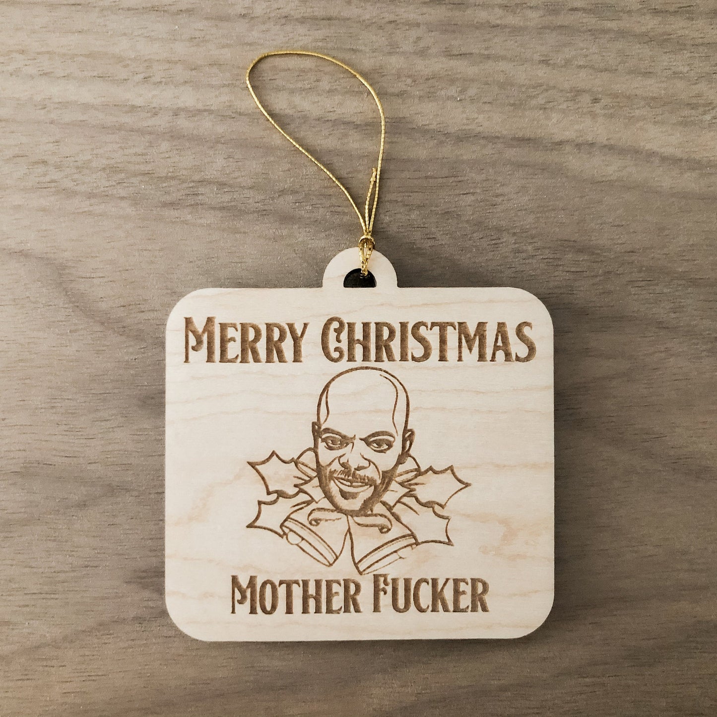 Samuel L Jackson Inspired Christmas Ornament, Funny Movie Ornament, Funny Gift