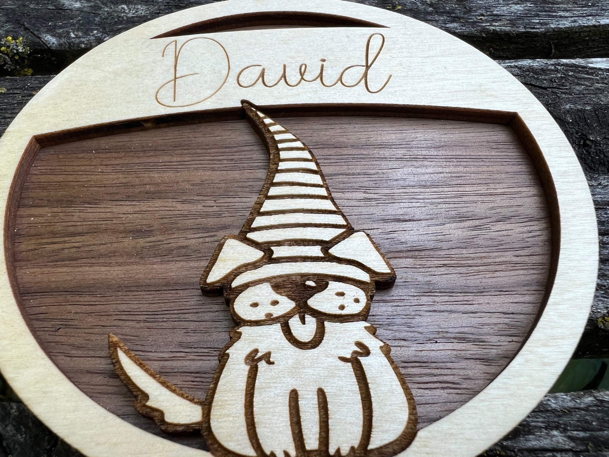 Custom Dog Gnome Christmas Ornament, Personalized Christmas Gift, Gnome Family Decor