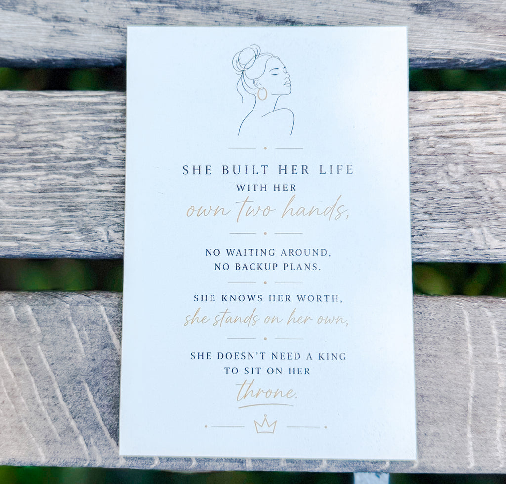She Built Her Life Card