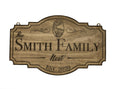 Custom Family Name Dinosaur Sign - Established Sign