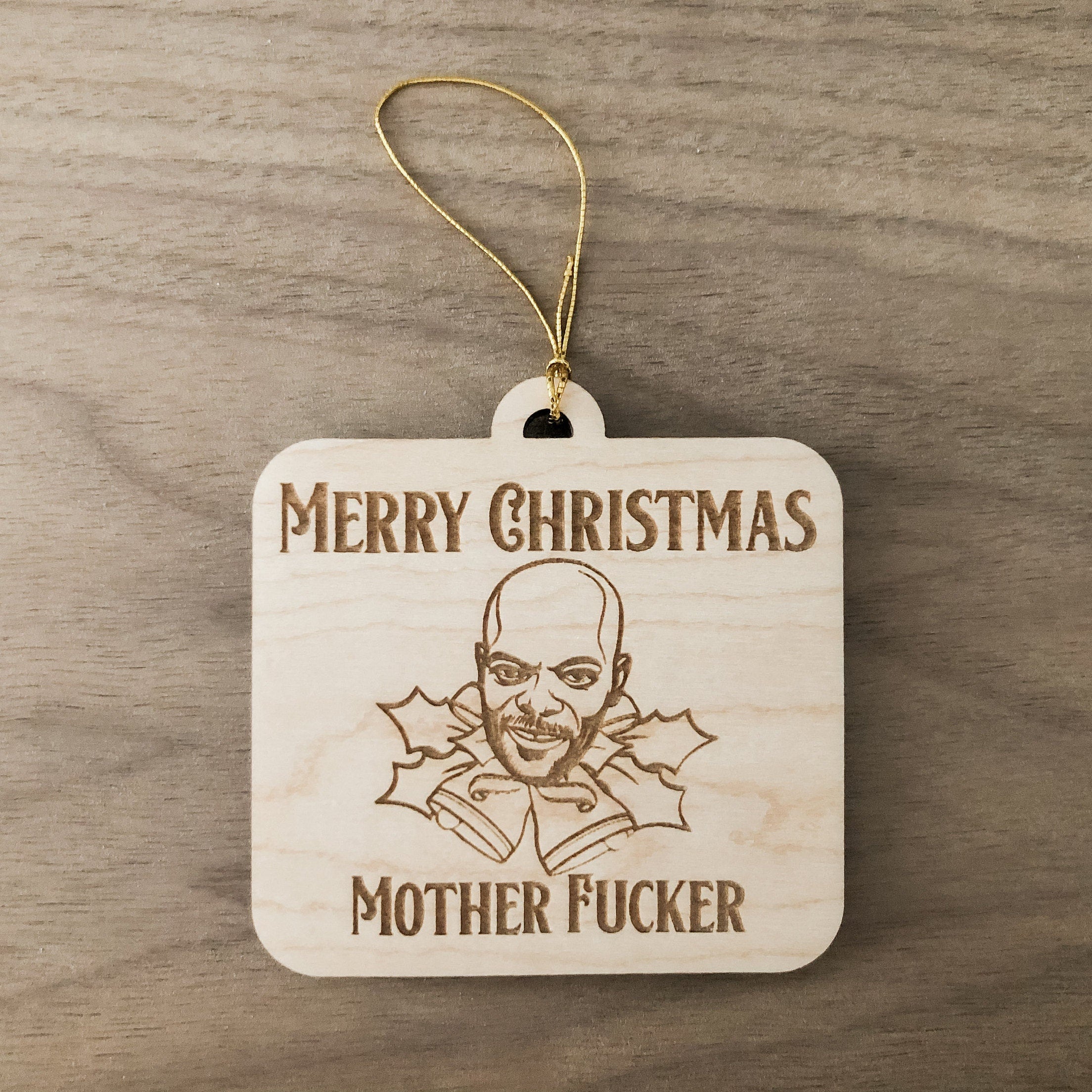 Samuel L Jackson Inspired Christmas Ornament, Funny Movie Ornament, Funny Gift
