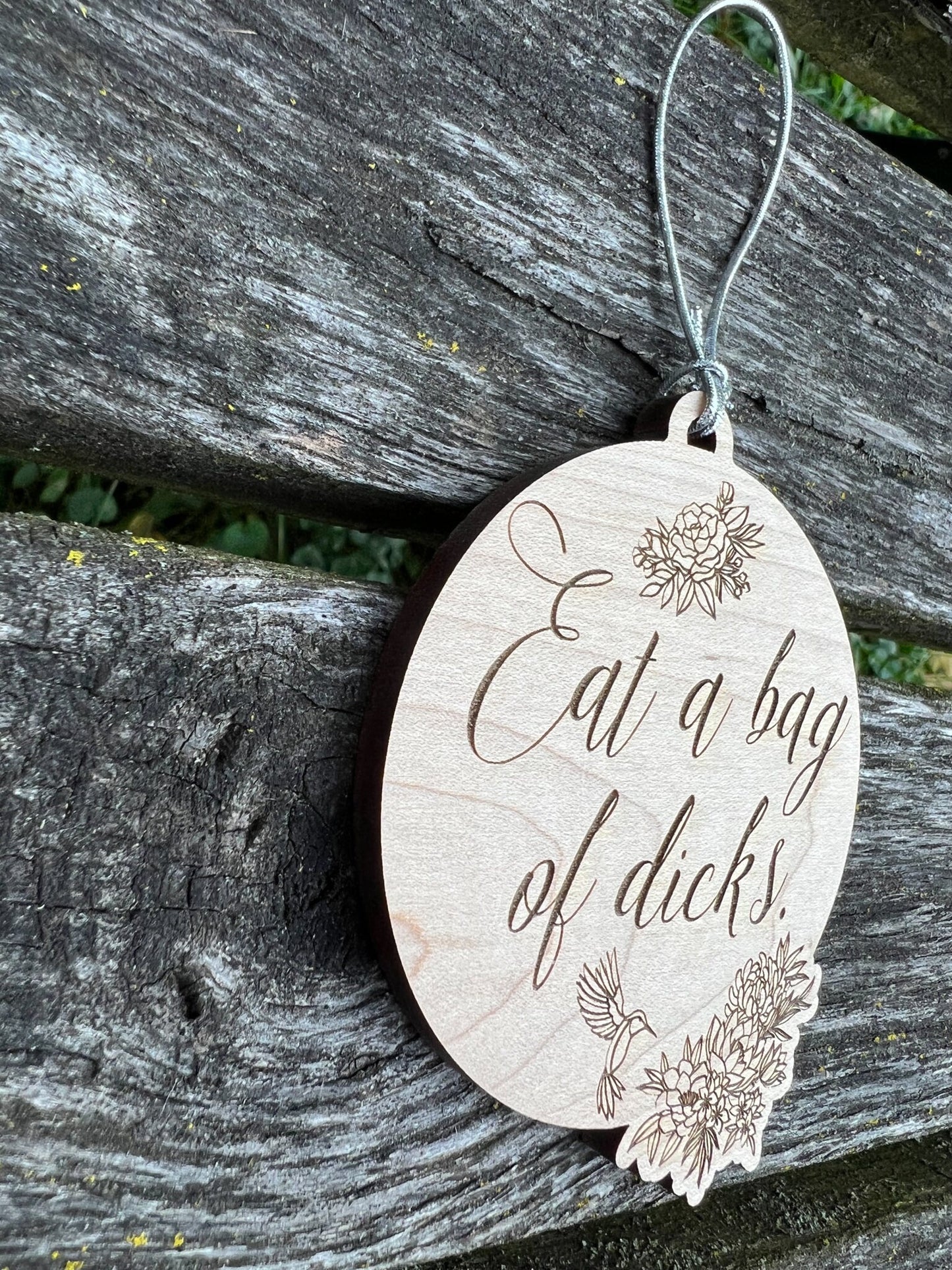 Eat a Bag of Dicks Christmas Ornament, Funny Gifts, Personalized Ornament, Swear Word Christmas Ornaments, White Elephant Gift