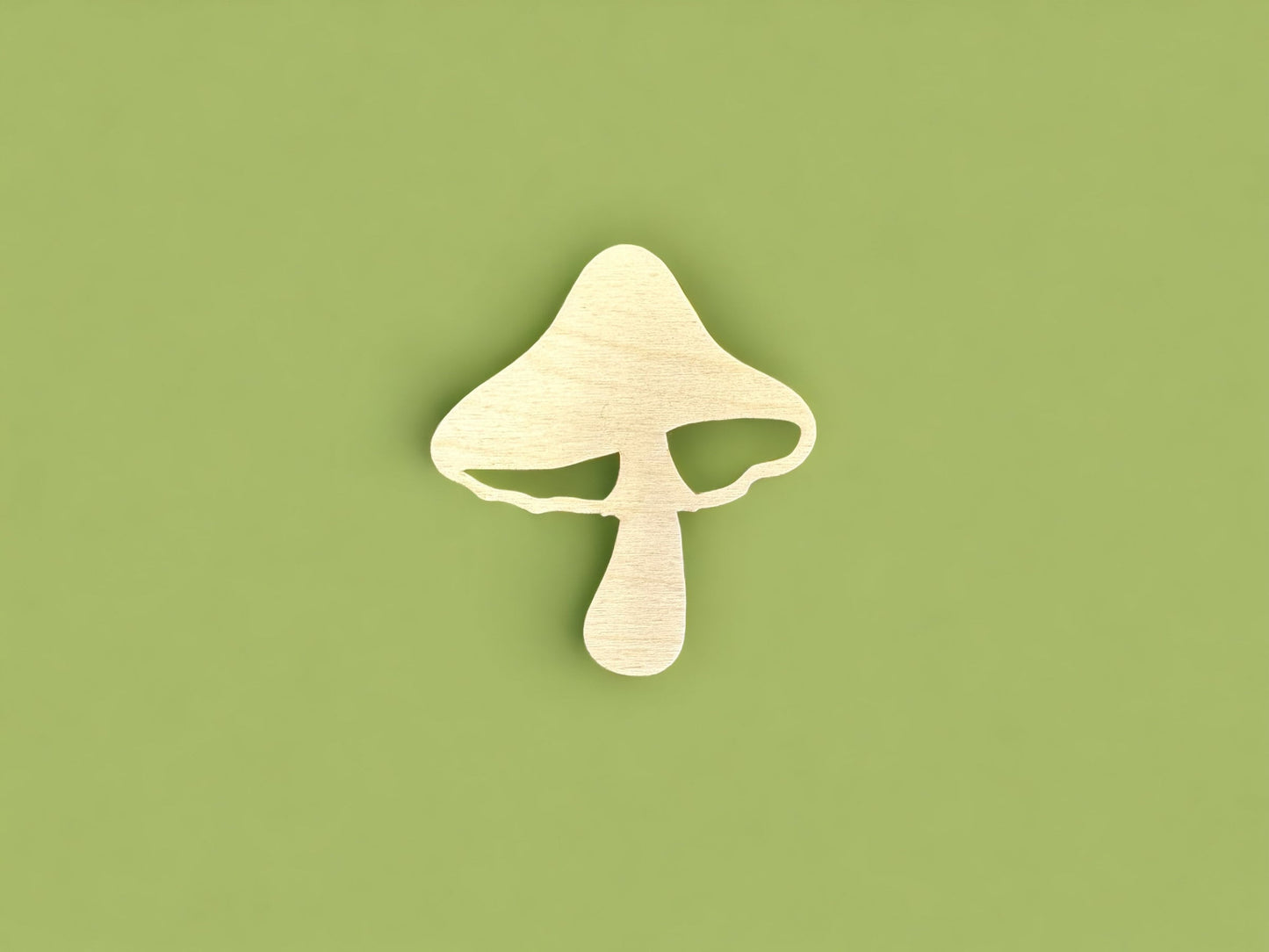 Retro Mushroom Cutout - psychedelic Wood shroom Craft cutout