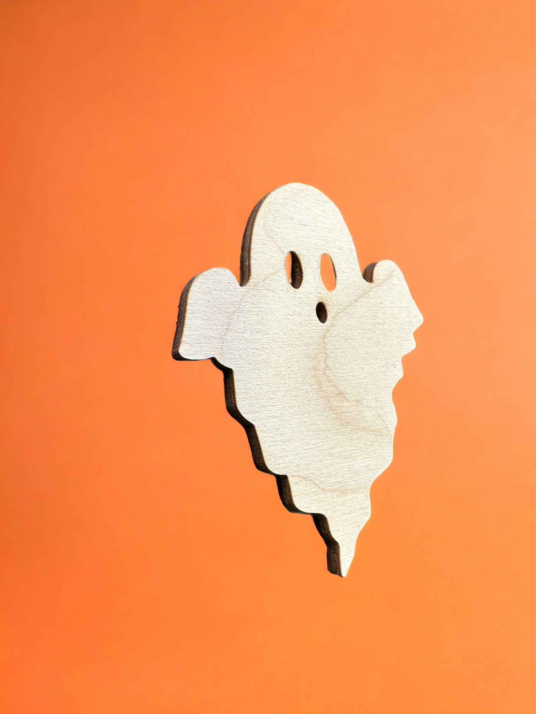Mid Century Modern Ghost Wood Shape, Halloween Wooden Cutouts, DIY Craft Supplies, Blank Shapes, Many Sizes